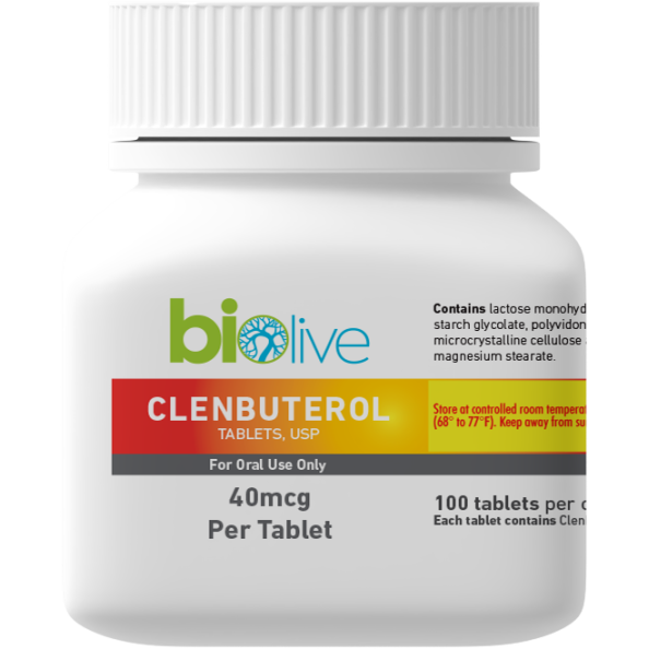 Clenbuterol 40mcg - 100 Tablets